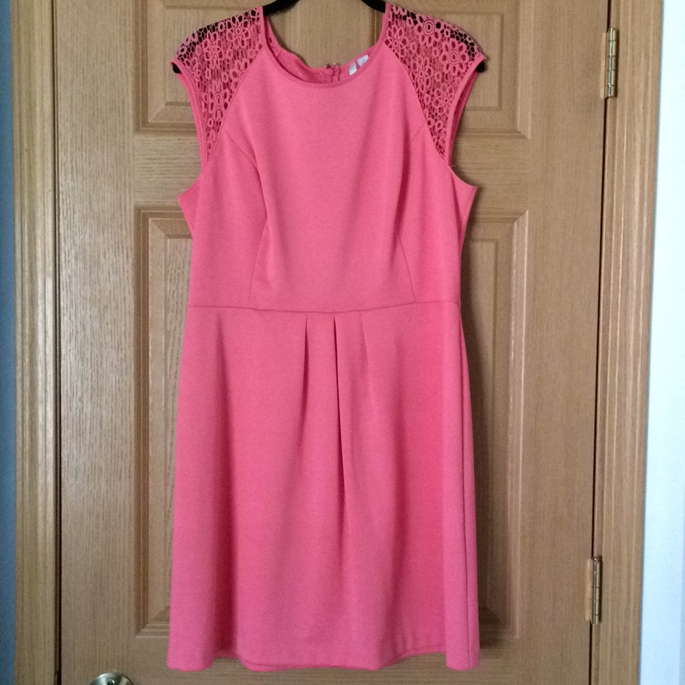LC Lauren Conrad coral dress